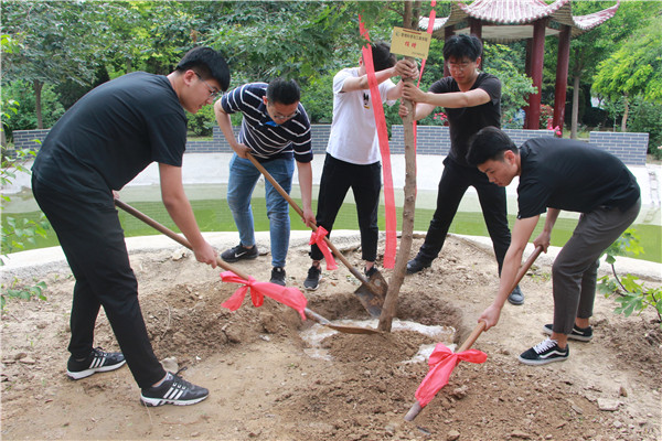 种下毕业树  感恩母校情——管理科学与工程学院20名毕业生党员向学校捐树