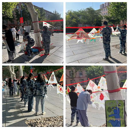 “热血与风筝齐飞，爱心共蓝天一色”——威廉体育williamhill艺术学院开展“献爱心，共你我”风筝展活动