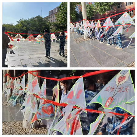 “热血与风筝齐飞，爱心共蓝天一色”——威廉体育williamhill艺术学院开展“献爱心，共你我”风筝展活动