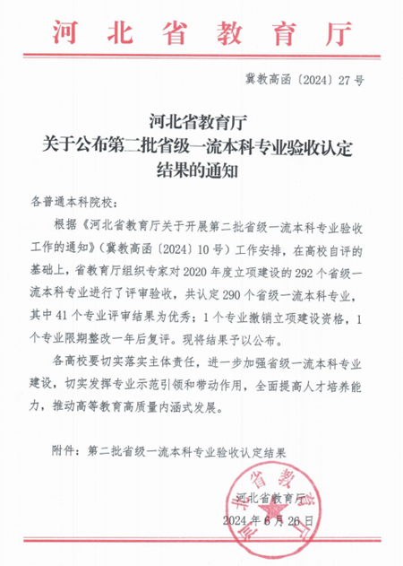 我校机械设计制造及其自动化等3个专业顺利通过省级一流专业结项验收