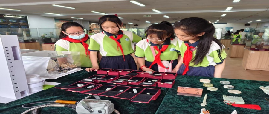 保定市莲池区西马池小学200名学生走进我校地质馆开展新时代文明实践活动