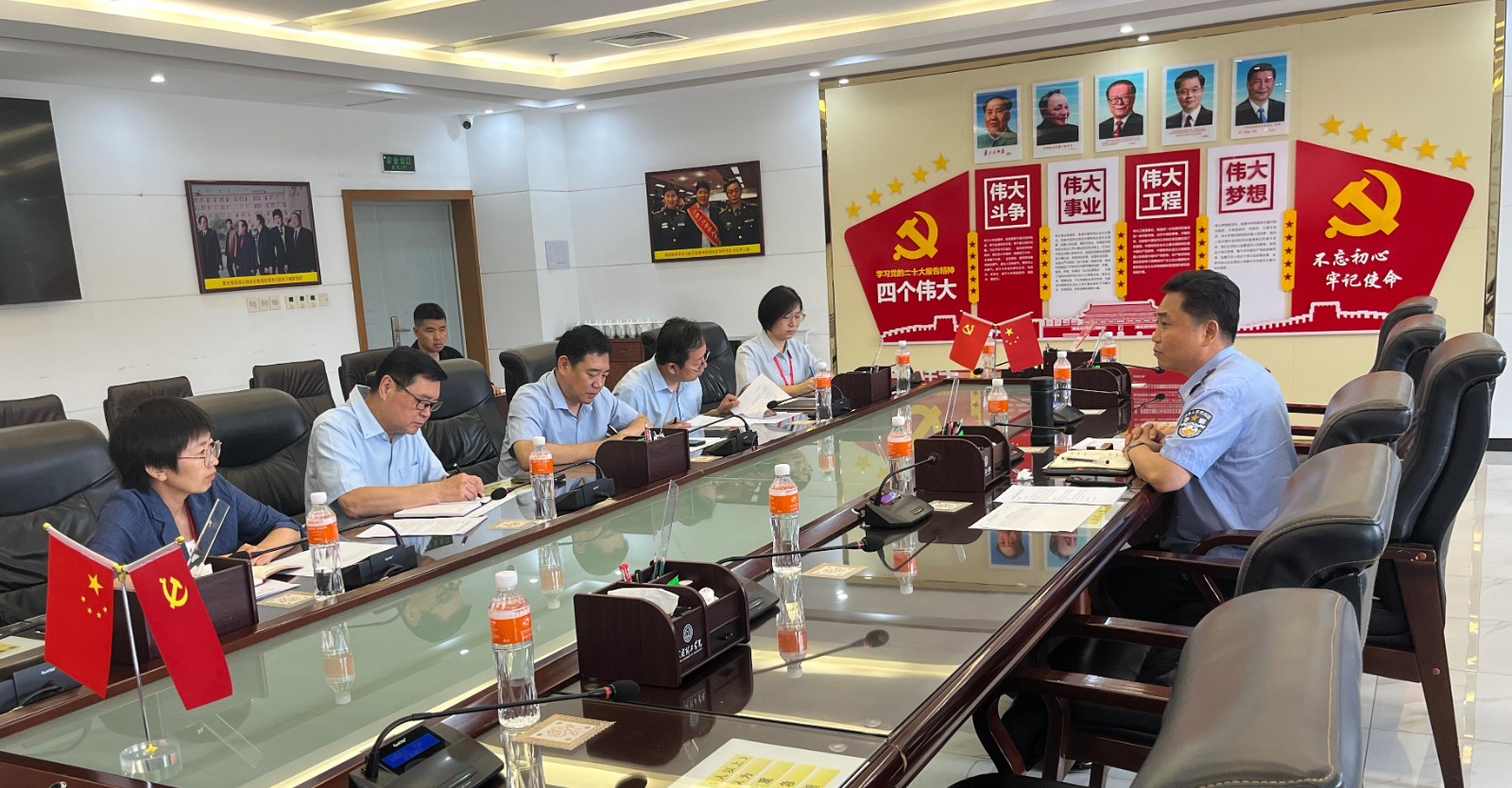 保定市公安局莲池区分局出入境管理大队到威廉体育williamhill考察指导