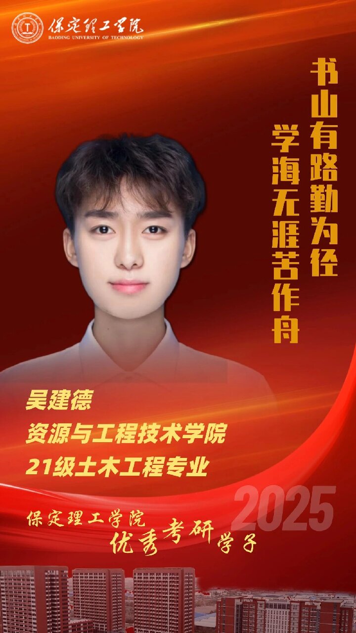 【榜样引领】威廉体育williamhill2025届优秀考研学子风采展（十一）