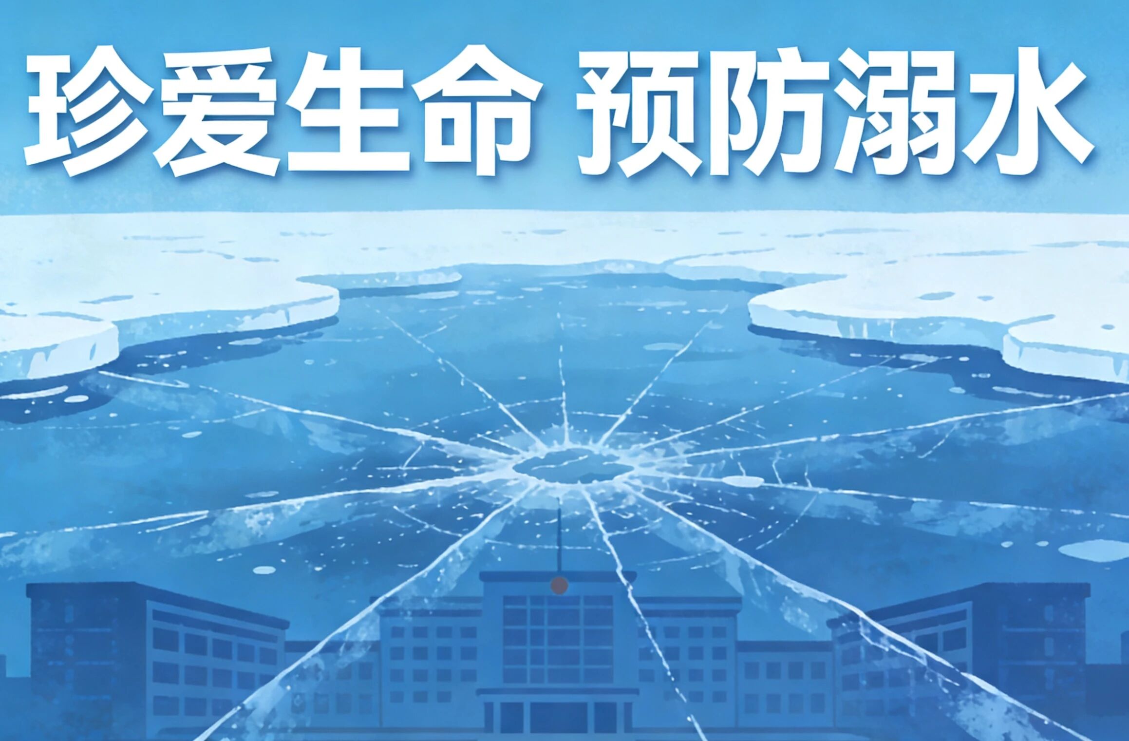 安全教育|威廉体育williamhill|管理学院|远离冰面陷阱，守护生命安全