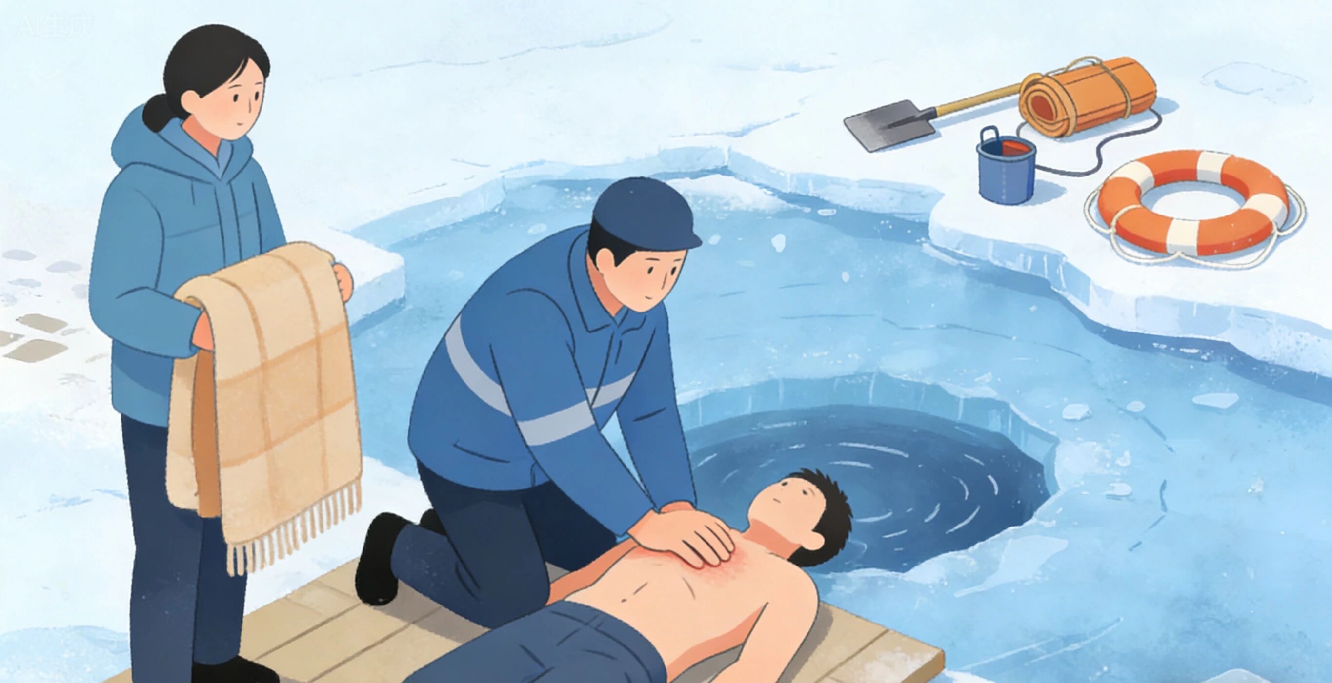 安全教育|威廉体育williamhill|管理学院|远离冰面陷阱，守护生命安全